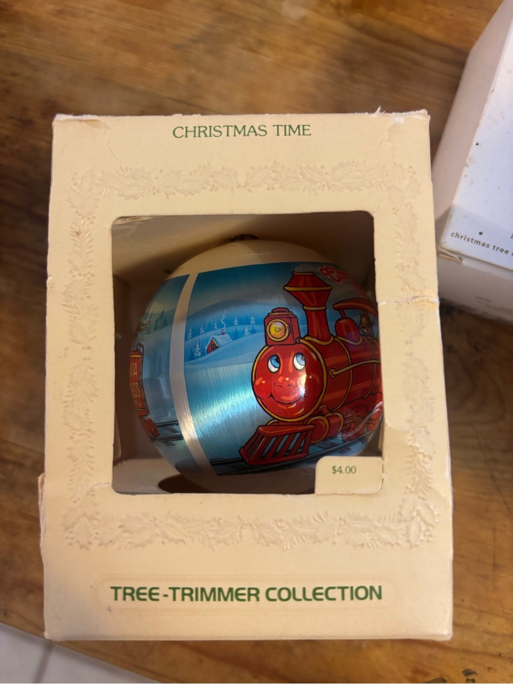 Vintage 1996 Santa Express Christmas Ornament Tree-Trimmer Collection In Box
